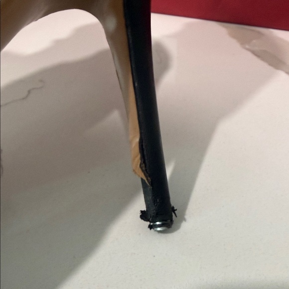 Valentino Garavani Beige Mesh and Black Leather Studded Ankle Boot - Picture 8 of 16